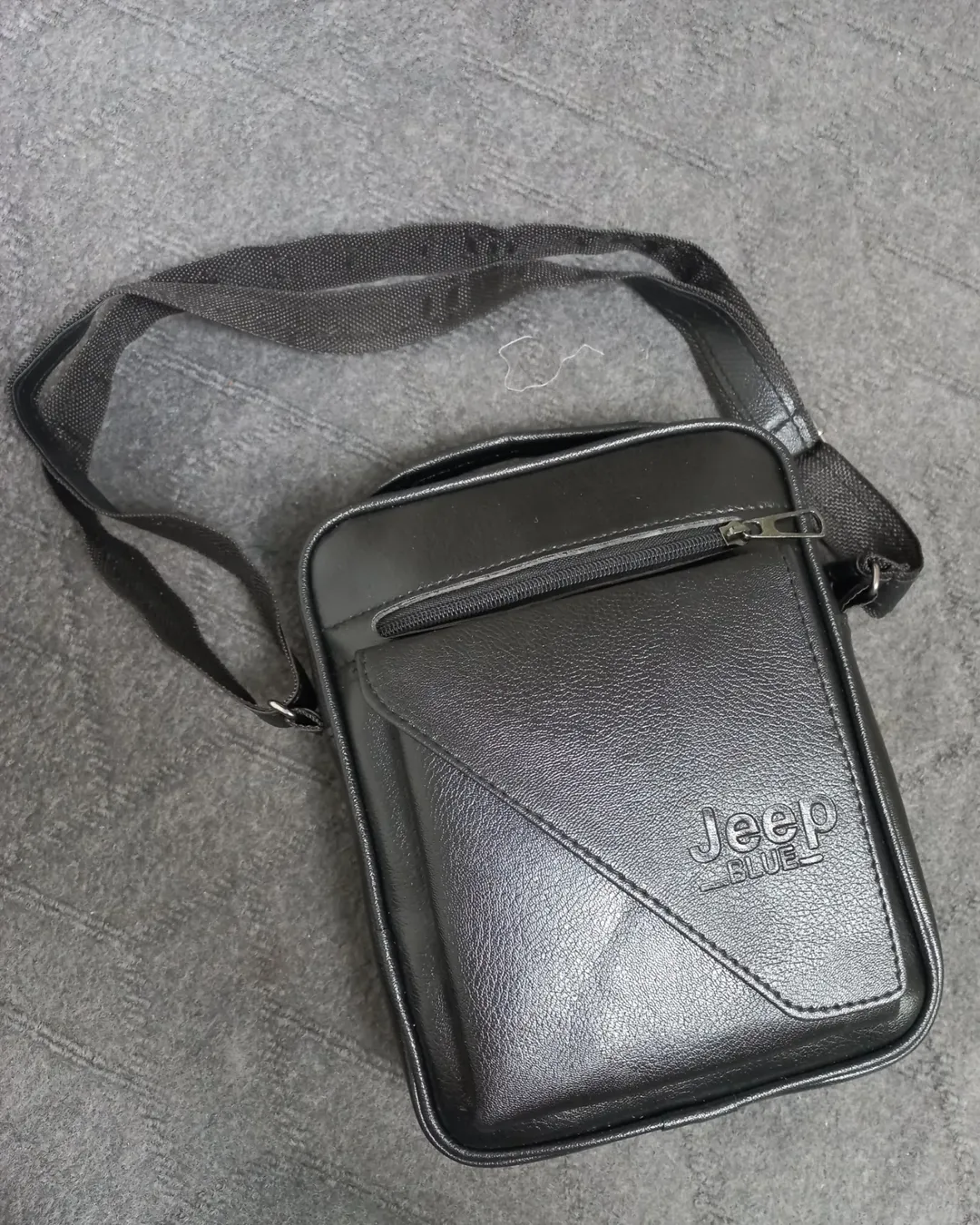 کیف چرم مصنوعی مشکی - بادی بگ - کیف دوشی